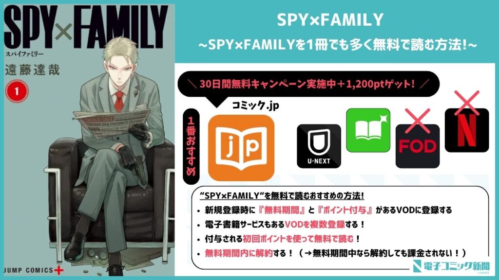 SPY×FAMILY　VODで無料