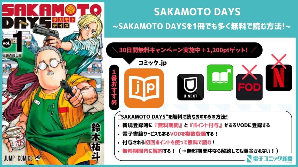 SAKAMOTO DAYS　VODで無料