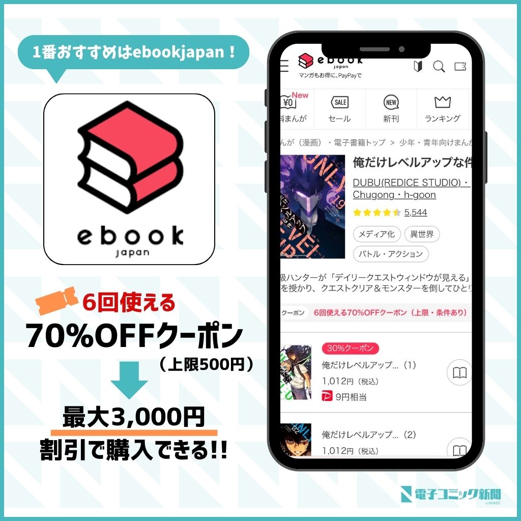 俺だけレベルアップな件　ebookjapan