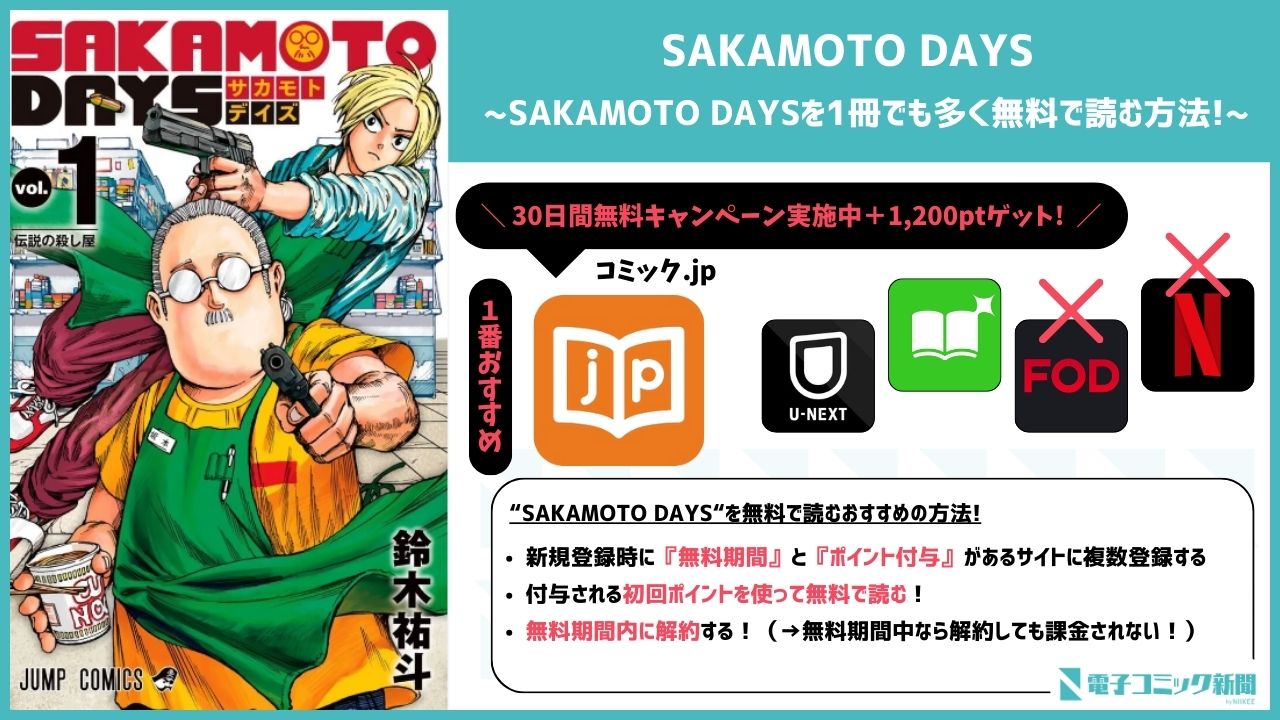 SAKAMOTO DAYS　最新刊　無料