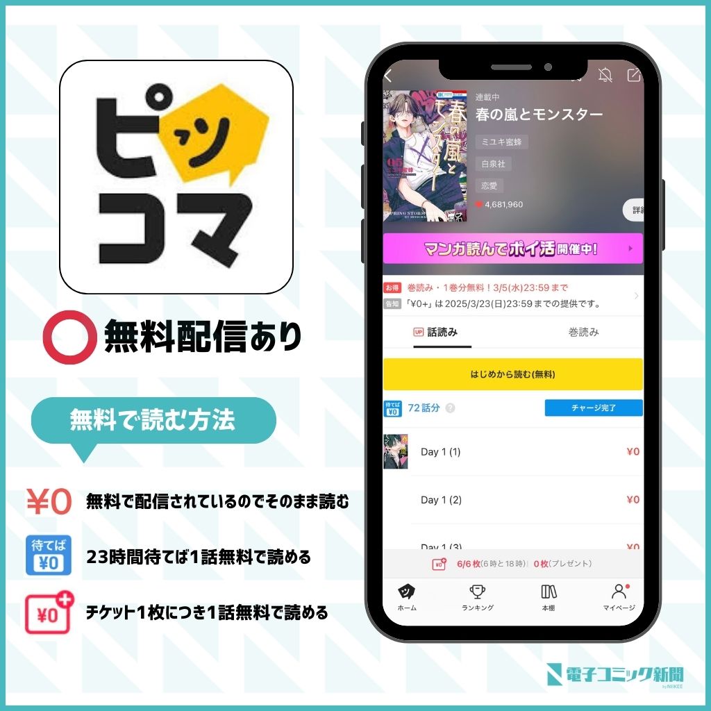 春の嵐とモンスター ピッコマ
