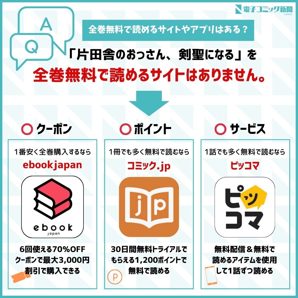 片田舎のおっさん、剣聖になる　全巻無料