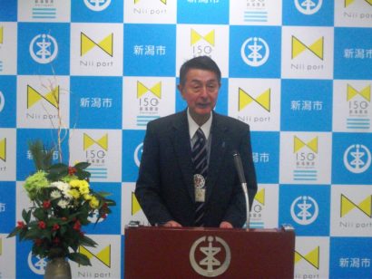 新潟市の篠田昭市長が新春記者会見