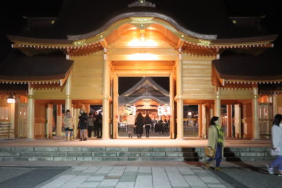 新潟県内の神社の初詣の様子