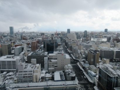 新潟市中央区でも積雪