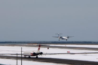 ３連休最終日の新潟空港