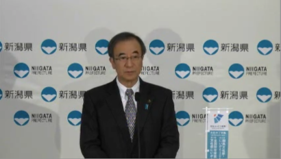 新潟県の花角英世知事が定例会見