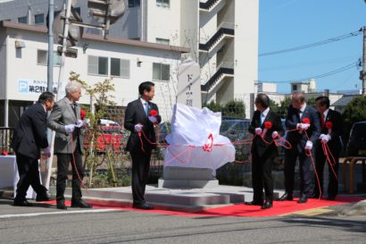 新潟日独協会が新潟市中央区に「新潟ドイツ領事館」記念碑を設置