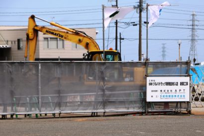 新潟県新発田市に「ツルハドドラッグ新発田舟入店」が建設中