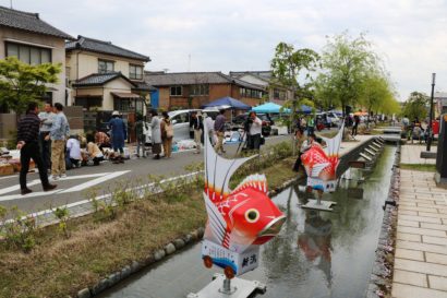 新潟市中央区で「新潟下町・早川堀通り　第１４回つつじ祭り」が開催中