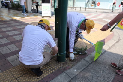 新潟県内のタクシー事業者が清掃活動