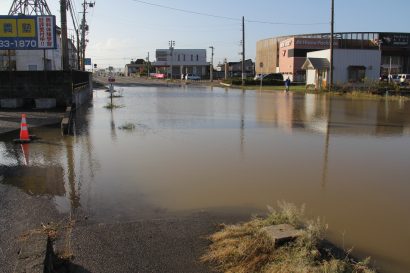 台風１９号、長岡市にも爪痕（１３日の長岡市の様子）