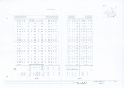 アパが新潟市中央区で計画中の万代５丁目ホテル・マンションは１９階建て