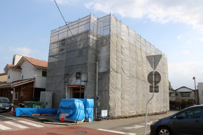 新潟市中央区関屋下川原町で「（仮称）関屋下河原町賃貸住宅」が建設中