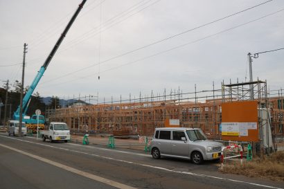 阿賀野市山崎で「すみれ保育園」が建設中