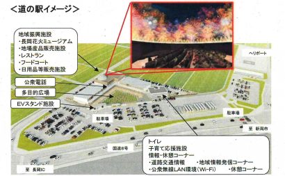 国交省が重点「道の駅」などを公表。道の駅「庭園の郷 保内」、道の駅「ながおか花火館」が選定される