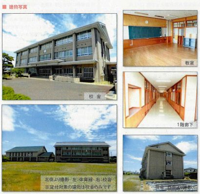 旧満日小学校（新潟市秋葉区）の土地・建物を、公募型プロポーザルによる貸付実施