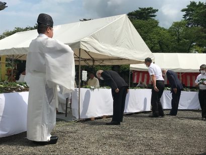 新潟県新発田市で越佐招魂社の慰霊祭が開催