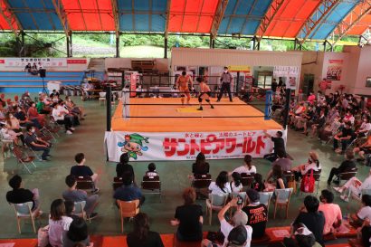 新潟プロレス、阿賀野市のサントピアワールドで７か月ぶりとなる大会を開催