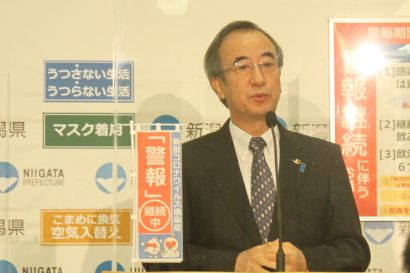 新潟県の花角英世知事が定例会見、原発再稼働の判断は「そういったもの（東電のミスなど）を含めての判断になると思う」