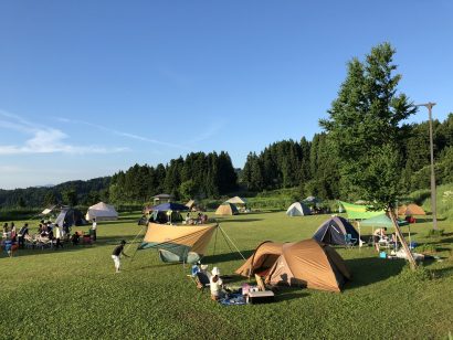 「キューピットバレイキャンプサイト」（新潟県上越市）が２４日にリニューアルオープン