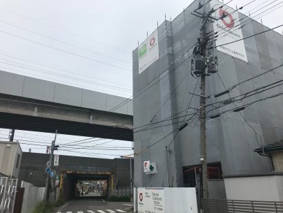 新潟市中央区西馬越で「(仮称)西馬越事務所ビル」の建設が建設中