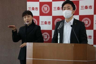 新潟県三条市の滝沢亮市長が定例会見、６月２０日に市内一円で「水害対応総合防災訓練」を実施