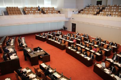 ６月県議会が１５日開会、花角英世知事が県政の主な動きなどについて説明