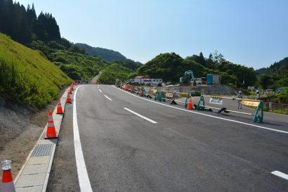 新潟県妙高市の国道２９２号線長沢－楡島地内が一部開通