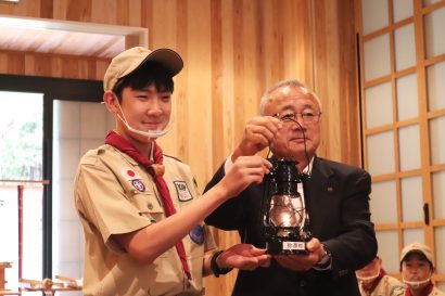 彌彦神社（新潟県弥彦村）でパラリンピック聖火フェスティバルの採火式が開催