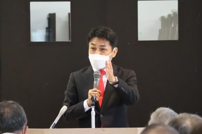 黒岩宇洋衆院議員（新潟３区選出）が次期衆院選に向けて新潟県新発田市で事務所開き