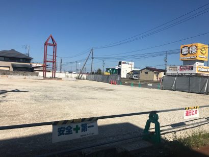 新潟県見附市今町４丁目に、すき家８号見附店が建設中