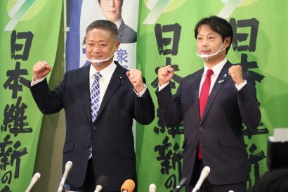 石崎徹前衆院議員が会見、次期衆院選で日本維新の会公認候補として出馬