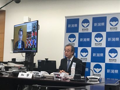 全国知事会新型コロナウイルス緊急対策本部会議が開催され、花角知事がワクチン検査パッケージ、GoToトラベルなどについて発言