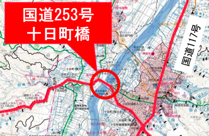 国道２５３号十日町橋（新潟県十日町市）の終日通行止めを２７日６時（予定）に解除