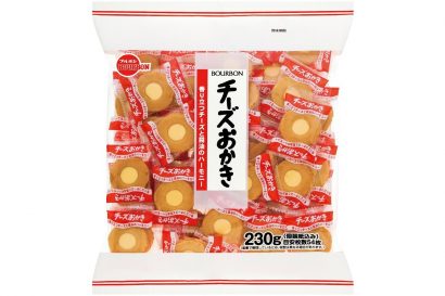 株式会社ブルボン（新潟県柏崎市）がロングセラー米菓「チーズおかき」の大袋サイズを発売