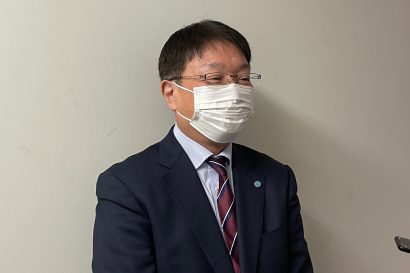 連合新潟の牧野茂夫会長が新潟県知事選について「（花角英世知事に）決めた以上はブレない」