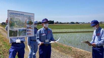 梅雨の時期を前に新潟県の阿賀野川で関係者が巡視点検を実施