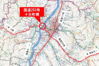 新潟県十日町市の国道２５３号十日町橋が通行規制、２７日から９月３０日まで