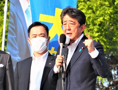 「抑止力は戦争を止める力」安倍晋三元総理大臣が新潟県上越市で街頭演説