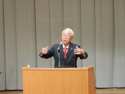 「茶道文化、若者にも関心を」新潟県長岡市茶道文化協会が小和田哲男氏を招聘 し、文化講演会を開催