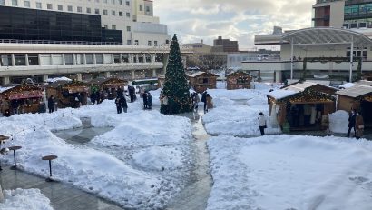 【コラム】新潟市街地のクリスマスイヴ、不安定な天候や残雪の影響などで客足が鈍る