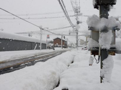 降雪の影響により新潟県長岡市と小千谷市に災害救助法が適用