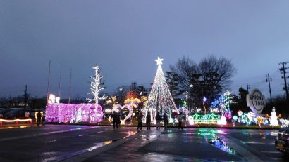 冬の長岡を彩るユニオンツール（株）のクリスマス・イルミネーション　今年も色鮮やかに