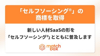 人材採用などの課題解決に向け、Matchbox Technologies（新潟市中央区）が「セルフソーシング」の文字商標を取得