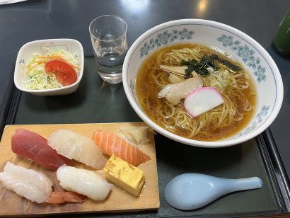 【NIIKEIキシャメシ】4月21日　これは意外？！　創業60年老舗寿司屋のラーメンセット　富寿し南本町店