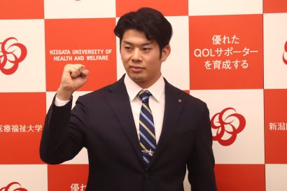 「決勝に駒を進める」7月に福岡で開催される「世界水泳選手権2023」に出場予定の水沼尚輝選手が報告会見