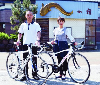 【妻有新聞】妻有の自然、爽快に自転車で 民宿かみや、県「サイクリストにやさしい宿」