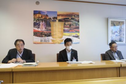 【意見交換】新潟市と北陸地方整備局が懇談会、市内で進む事業や建設業の働き方改革について