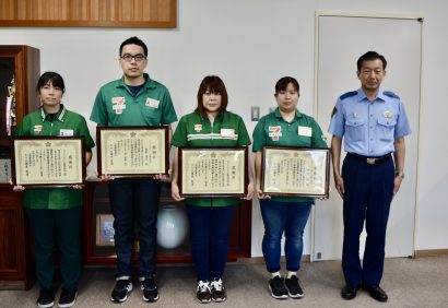 【感謝状贈呈】特殊詐欺の未然防止が県内トップの上越警察署管内で、コンビニ店員が架空料金請求詐欺を防止